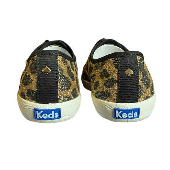 NIB Keds x Kate Spade New York Champion Glitter Leopard Sneakers - Picture 6 of 12